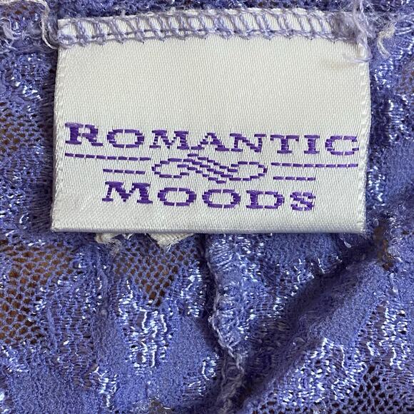 Vintage Lace Purple Cami Tank Top Medium Fairy Whimsygoth Babydoll Lingerie - Picture 5 of 5